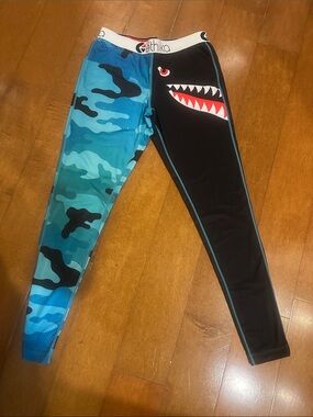 ethika Blue Camo & Black Shark Compression Leggings